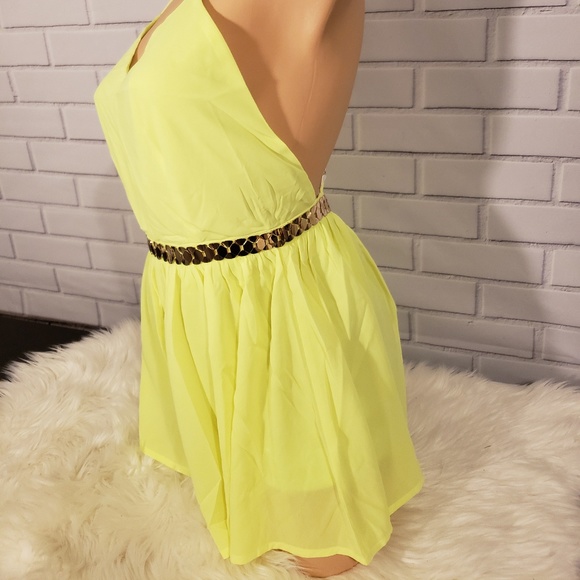 🔸️ Lemon Lime and Gold Romper - Picture 5 of 5